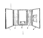 Sears 738677510 sectionalized bathtub wall system (model no. 738.677500) diagram