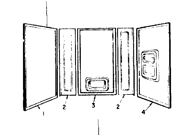 Sectionalized bathtub wall system (model no. 738.677500)