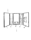 Sectionalized bathtub wall system (model no. 738.677500)