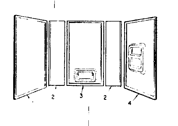 Sectionalized bathtub wall system (model no. 738.677510)