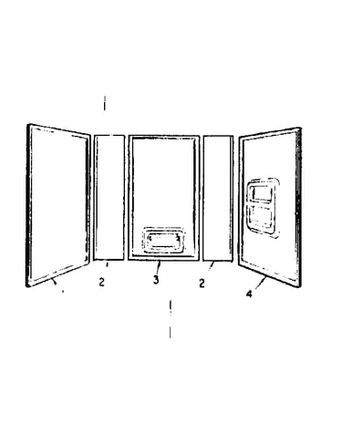 Sectionalized bathtub wall system (model no. 738.677510)