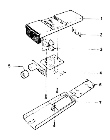 Remote control transmitter parts list