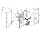 Kenmore 253W9C cabinet parts diagram