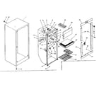 Kenmore 253S9C cabinet parts diagram