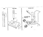 Kenmore 2582347661 post, patio base and economy cart parts diagram