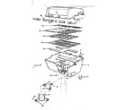 Kenmore 2582357691 grill and burner section diagram