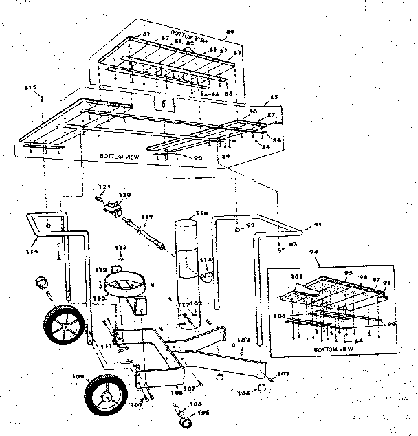 Portable cart assemblies
