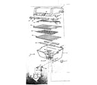 Kenmore 2582337760 grill and burner section diagram