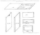 Kenmore 2729318180 cabinet parts diagram