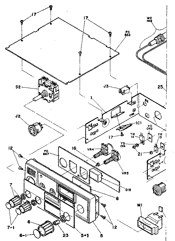 Front panel assembly
