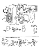 Flywheel assembly and blower housing