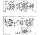 Briggs & Stratton 326400 TO 326499 (0630 - 0726) rewind starter assembly diagram