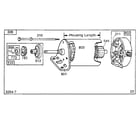 Briggs & Stratton 326400 TO 326499 (0630 - 0726) motor and drive assembly diagram