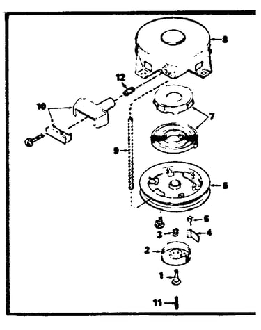 Rewind starter no. 590420a