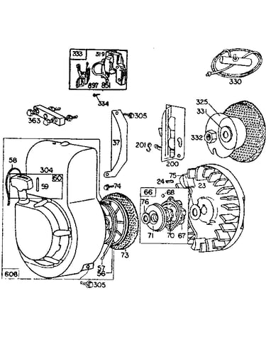 Rewind starter assembly