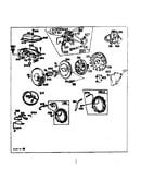 Flywheel and ring gear assembly and stator