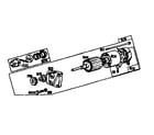 Briggs & Stratton 421400-421499 (0012 - 0022) motor and drive assembly diagram
