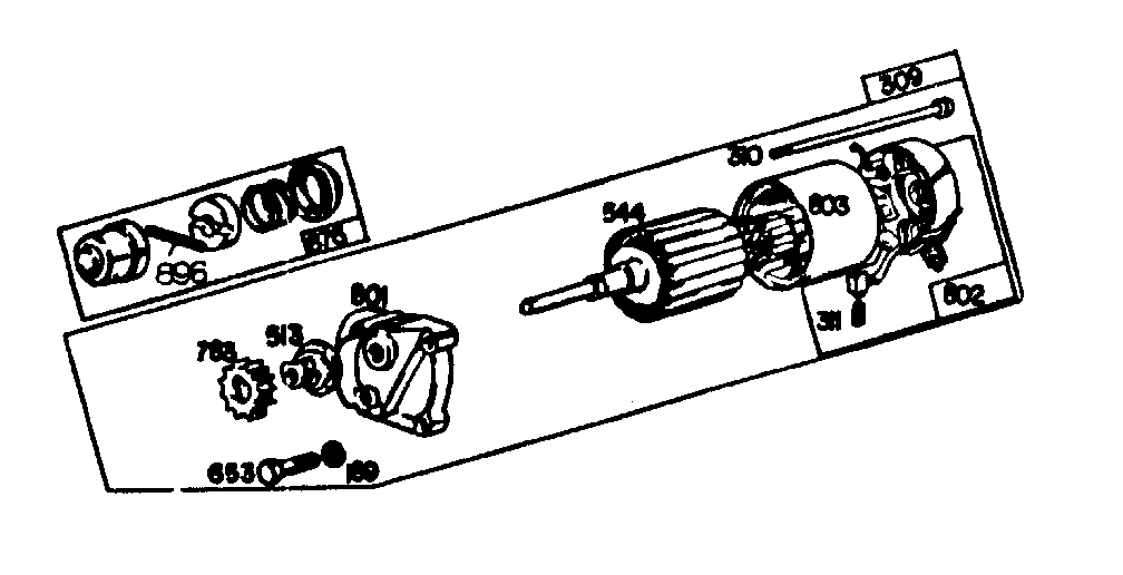Motor and drive assembly
