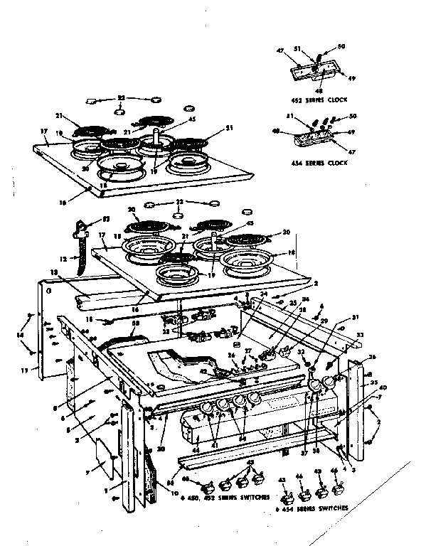Top section and outer body parts