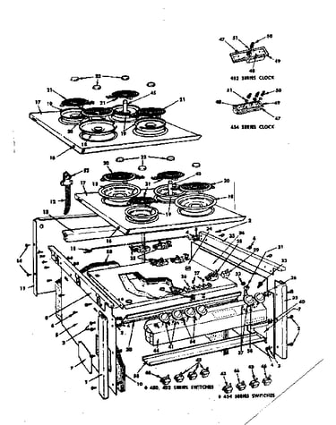 Top section and outer body parts