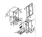 Kenmore 1066690402 cabinet parts diagram