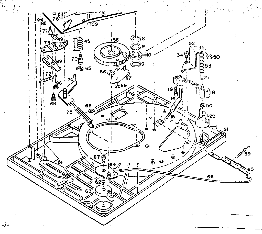 Main plate sub assembly