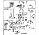 Briggs & Stratton 60100 TO 60199 (1015 - 1111) cylinder assembly diagram
