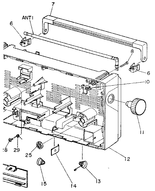Back lid assembly