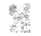 Briggs & Stratton 402707-0132-05 air cleaner and carburetor diagram