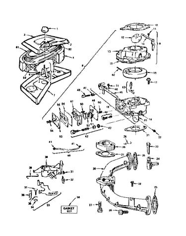 Air cleaner and carburetor