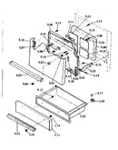 Oven door and storage drawer parts