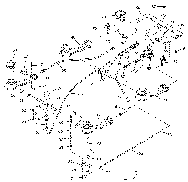 Burner section