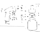 Craftsman 106168130 pressure feed bleeder sand blast gun diagram