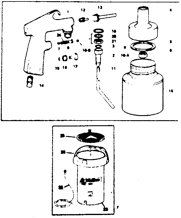 SIPHON FEED NONBLEEDER SAND BLAST GUN