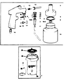 Siphon feed nonbleeder sand blast gun