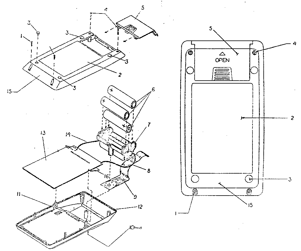 Calculator housing