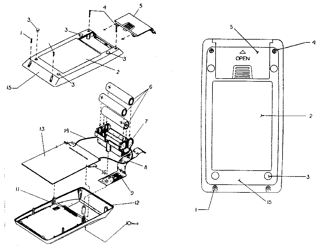 Calculator housing