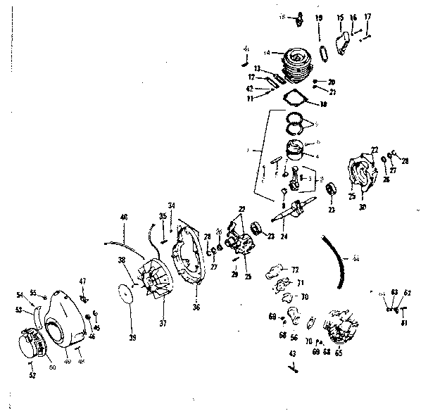 Rod and piston assembly