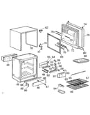 Cabinet and door assembly