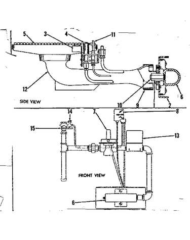 Natural gas burner assembly