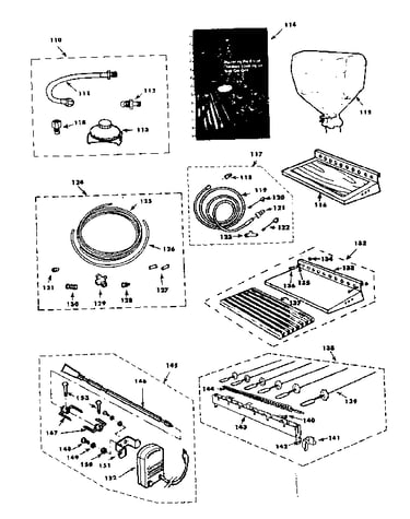 Lp gas kit and rotisserie