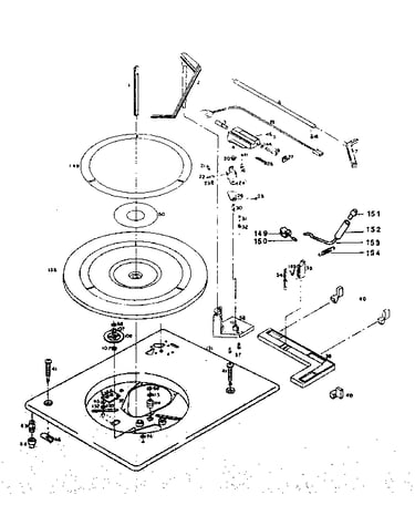 Record changer - above baseplate