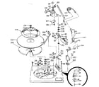 LXI 13291633600 record changer - above baseplate diagram