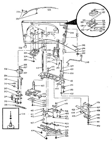 Reocrd changer - below baseplate