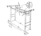 Sears 70172628-78 overhead rail assembly no. 2 diagram