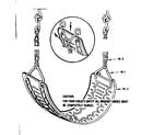 Sears 70172628-78 swinging ladder assembly no. 3 diagram
