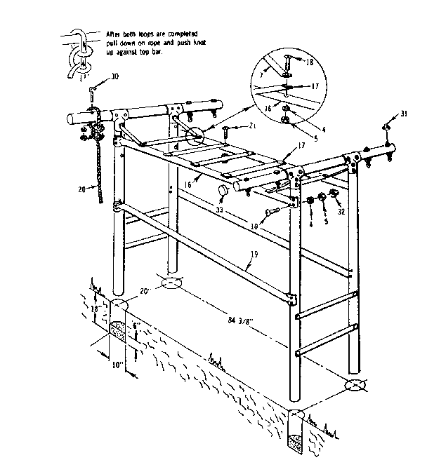 Overhead rail assembly no. 3