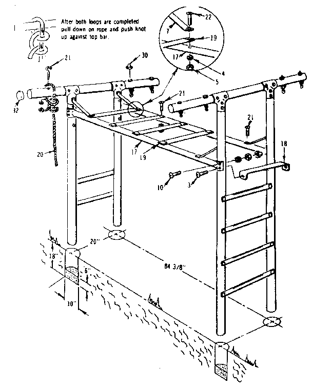 Over head rail assembly no. 5