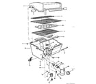 Kenmore 25822400 grill and burner section diagram