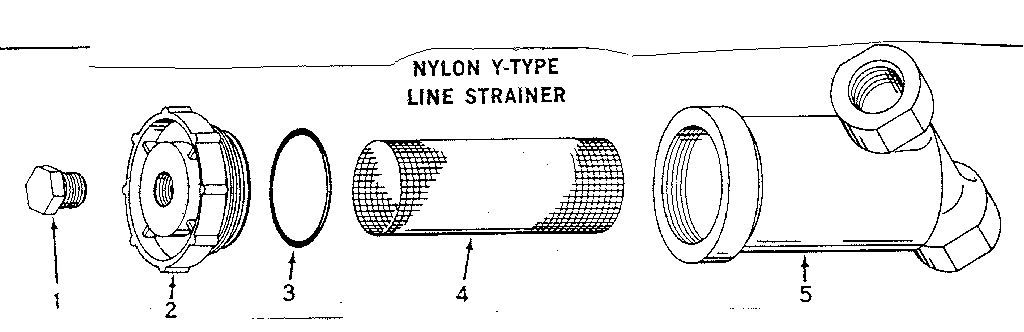 NYLON Y-TYPE LINE STRAINER